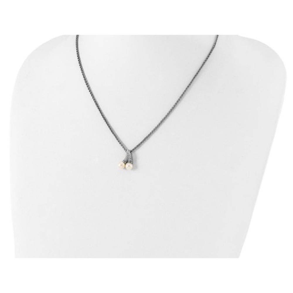 New Shey Couture’s Sterling Silver Freshwater Cultured Pearl 18 Inch Necklace